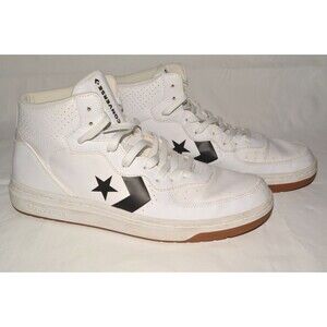 Converse Pro Leather Mid Shoes White Black Unisex Size Men’s 11 Women’s 12.5